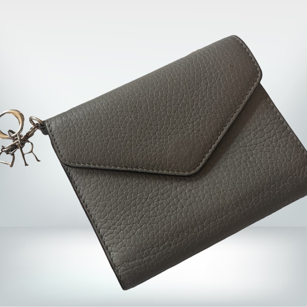 Christian Dior Grey Bullcalf Diorissimo Wallet